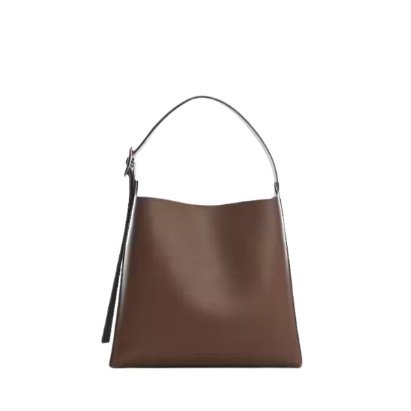 Glorix Leather Effect Shoulder Bag with Buckle